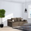 107250 22 pohodlna rozkladaci pohovka v odstinu cappuccino s polstarky tk320