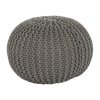 107781 6 pleteny bavlneny taburet hnedosede barvy typ 2 tk264