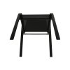 Stohovatelná zahradní židle černá TK2060