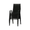 Stohovatelná zahradní židle černá TK2060