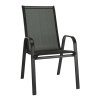 Stohovatelná zahradní židle černá TK2060