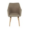 110259 2 designove jidelni kreslo calounene bezova latka buk nohy tk3148