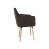110520 18 designove jidelni kreslo calounene tmavohneda latka buk nohy tk3148
