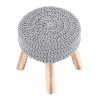 110649 10 taburet pleteny sedak seda vlna podnoz drevo tk3229