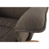 110973 24 relaxacni kreslo s drevenou podnozi hnedoseda latka tk3070