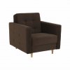 Celočalouněné křeslo čokoládová látka TK3162