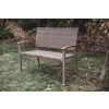 Zahradní lavice stohovatelná umělý ratan CALVIN III béžová