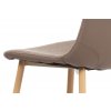 Jídelní židle cappuccino látka-ekokůže, kov dub AJZ138CA