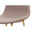 Jídelní židle cappuccino látka-ekokůže, kov dub AJZ138CA