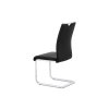 Jídelní židle černá koženka chrom AJZ158C