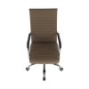 136443 5 kancelarske kreslo ekokuze kov taupe chrom faran