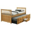 Dětská postel s přistýlkou, 90x200, dub, AUSTIN NEW