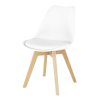 Židle, bílá / buk, BALI 2 NEW