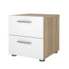 Noční stolek PEPE 70070 oak/bílý lesk