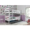 Dětská patrová postel Norbert bílá/grafit