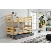 Dětská patrová postel Norbert borovice/grafit