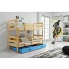 Dětská patrová postel Norbert borovice/modrá