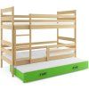 Dětská patrová postel s přistýlkou Norbert borovice/grafit