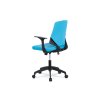 Kancelářská židle, modrá látka, černé PP područky KA-R204 BLUE-OBR2-1 new