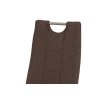 Jídelní židle, hnědá látka, kov cappuccino lesk DCL-393 BR2