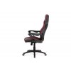 Kancelářská židle potah černá ekokůže černá a červená látka MESH AKZ150CE