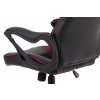 Kancelářská židle potah černá ekokůže černá a červená látka MESH AKZ150CE