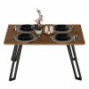 186296 16 jidelni stul dub cerna pedal