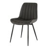 Židle, tmavě šedá / černá, Hazal