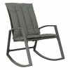 Houpací ratanové křeslo, šedá, BIREN