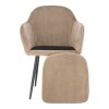186794 15 designove kreslo sedohneda taupe velvet latka zirkon