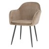Designové křeslo, šedohnědá Taupe Velvet látka, ZIRKON