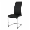 Jídelní židle, černá/chrom, VATENA