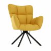 187667 36 designove otocne kreslo zluta cerna komodo