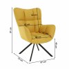 187667 39 designove otocne kreslo zluta cerna komodo