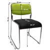 Zasedací židle, zelená/černá síťovina, BULUT-2