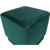 Taburet, smaragdová Velvet látka, Alim-2