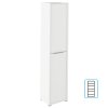 Vysoká skříň s policemi, bílá, RIOMA TYP 06-3