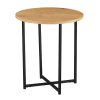 Příruční stolek, dub/černý kov, IMSAR