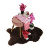 189167 3 taburet ruzova velvet latka hneda saida