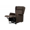 TV a relaxační křeslo ušák elektrické polohování 1 motor hnědá látka AKR134H