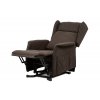 TV a relaxační křeslo ušák elektrické polohování 1 motor hnědá látka AKR134H