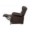 TV a relaxační křeslo ušák elektrické polohování 1 motor hnědá látka AKR134H