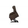 TV a relaxační křeslo ušák elektrické polohování 1 motor hnědá látka AKR134H