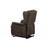 TV a relaxační křeslo ušák elektrické polohování 1 motor hnědá látka AKR134H