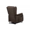 TV a relaxační křeslo ušák elektrické polohování 1 motor hnědá látka AKR134H