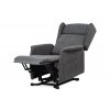 TV a relaxační křeslo ušák elektrické polohování 1 motor šedá látka AKR134S