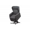 TV a relaxační křeslo ušák elektrické polohování 1 motor šedá látka AKR134S