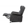 TV a relaxační křeslo ušák elektrické polohování 1 motor šedá látka AKR134S