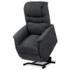 TV a relaxační křeslo s elektrickým ovládáním, potah šedá látka AKR133S