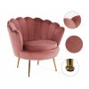 191474 58 kreslo ve stylu art deco ruzova velvet latka gold chrom zlaty noblin